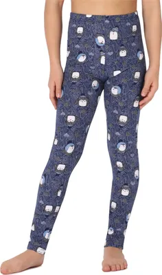 Produktbild von Merry Style Mädchen Lange Leggings aus Baumwolle MS10-337 (Marineblau/Pinguine, 110)