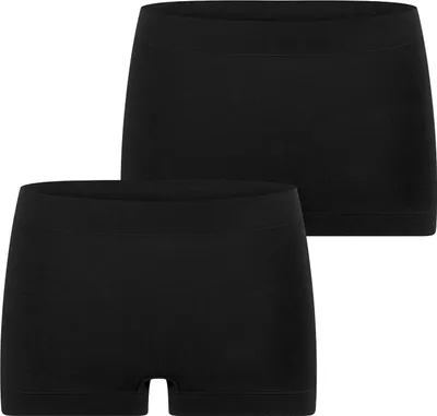 Produktbild von Schiesser Damen Shorts 2-Pack Unique Baumwolle - schwarz - Größe 36