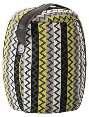 Produktbild von Polsterhocker Hocker Puff Fußhocker Sitzhocker Ottoman Stoff Grau Grün