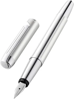 Produktbild von Pelikan Füllhalter PURA P40 Silber M Geschenkbox