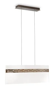 Produktbild von Philips myLiving Pendelleuchte 405554316, E27, 3 Glühbirne(n), Halogen, 2800 K, 220-240 V, Braun, Weiß