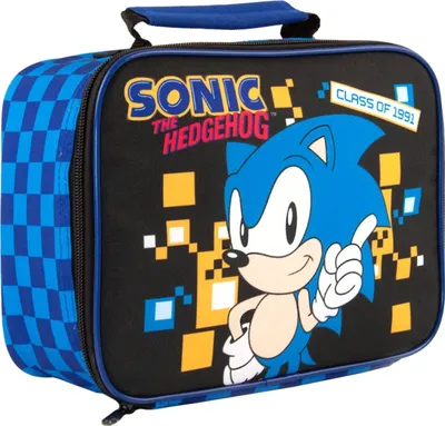 Image de Sonic The Hedgehog - Sac à goûter "Retro Style Gaming" NS6131 (Taille unique) (Bleu/Noir/Orange)