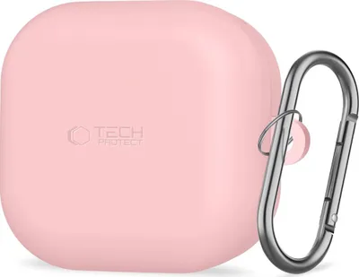 Image de Housse de protection pour Galaxy Buds 4 / 4 Pro, Tech-Protect Silicone Hook, rose