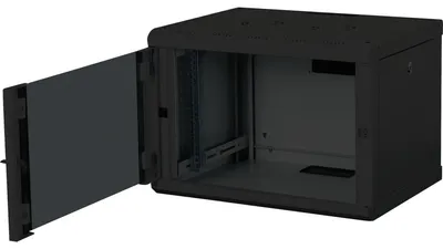 Obrázek produktu pro Digitus DN-19 07-U-SW, Nástěnný regál, 7U, 100 kg, Zámek, Černá