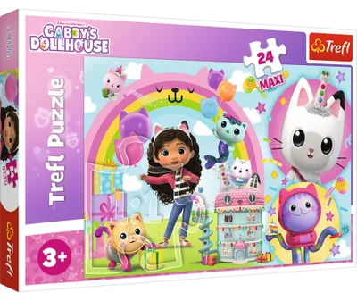 Zdjęcie produktu dla Trefl Puzzle 24 Maxi - Koci Domek Gabi