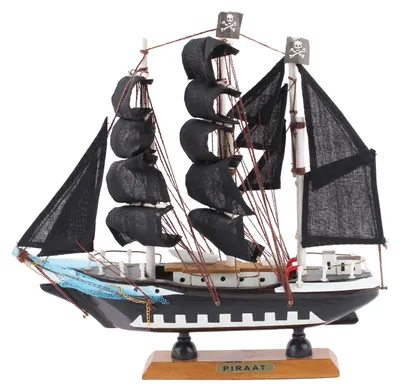 Produktbild von Dekoration - Piraten - Boot - 24cm - Piratenschiff