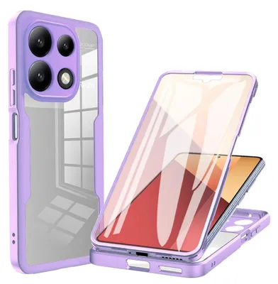 Produktbild von Techsuit ColorVerse 360 Hülle mit Schutzfolie für Xiaomi Redmi Note 13 Pro / Xiaomi Poco M6 Pro - Lila