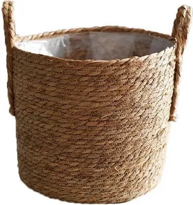 Produktbild von Seegras Blumentopf - Handgewebter Pflanzenpot - Durchmesser 25 cm