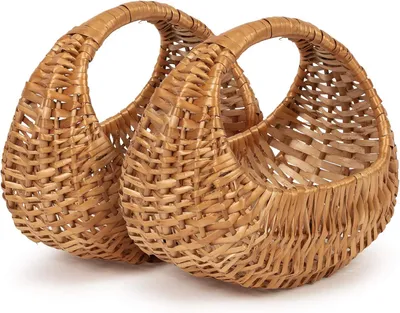 Obrázok produktu pre Detské košíky sada 2 ks, 22x14x17 cm, prútie, pre veľkonočný košík