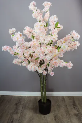 Produktbild von Künstlicher Kirschblütenbaum 120 cm Rosa Kirschbaum Kunstpflanze