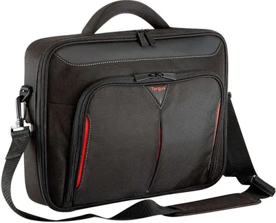 Immagine prodotto di Targus CN418EU Targus Laptoptasche Classic+ Kunstfaser schwarz/rot CN418EU bis 45,7 cm (18 Zoll)