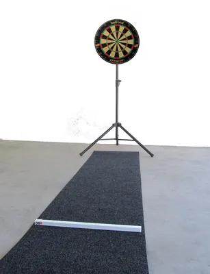 Produktbild von Unicorn Striker Komplett Set Steel Dartboard Ständer Dartmatte variable Oche