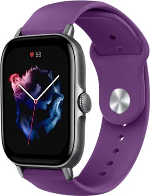 Produktbild von Strap-it Amazfit GTS 3 Sportarmband (Lila)