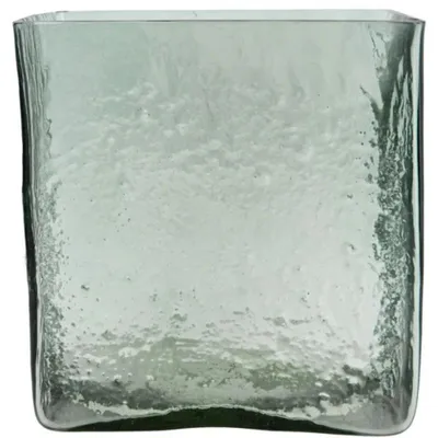 Produktbild von House Doctor Square Vase - Glas - Transparent, Hellblau, Indoor - 18 x 18 x 18 cm