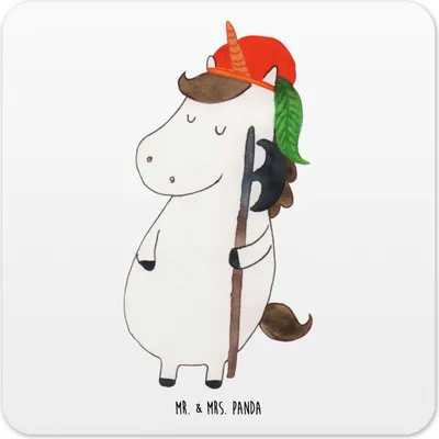 Produktbild von Mr. & Mrs. Panda Untersetzer für Gläser Einhorn Junge 6er Set - Weiß - Geschenk, Einhörner, Tischuntersetzer, Bube, Coaster, Mittelalter, Unicorn, Glas-Untersetzer