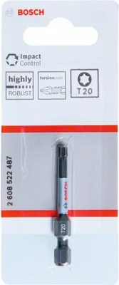 Produktbild von Bosch Impact Control T20 Power Bit, 1 Stk. 2608522487