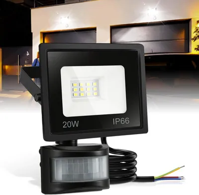 Produktbild von Bettizia 4X 20W LED Strahler mit Bewegungsmelder, 6000K Kaltweiß Außenbeleuchtung Scheinwerfer