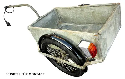 Produktbild von Kotflügel Schutzblech für DDR Handwagen - Fahrrad- und Mopedanhänger, Simson