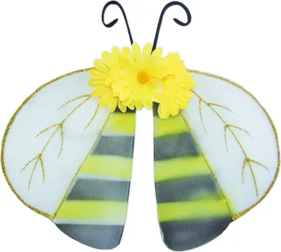 Image de Ailes d'abeilles avec paillettes 52 x 24 cm | Accessoires costume d'abeille