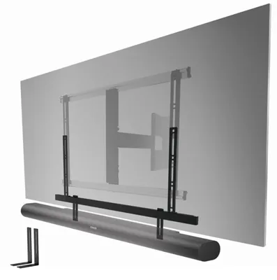 Obrázok produktu pre Držiak na soundbar, určený na montáž na televízne držiaky pripevnené k stene