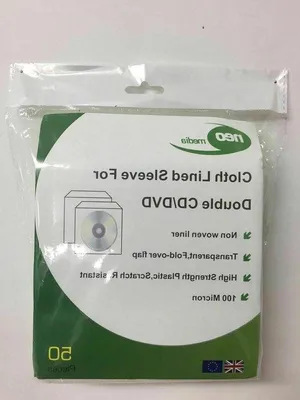 Immagine prodotto di Pellicole protettive per CD e DVD - Spessore 100 micron - 50 pezzi - trasparenti