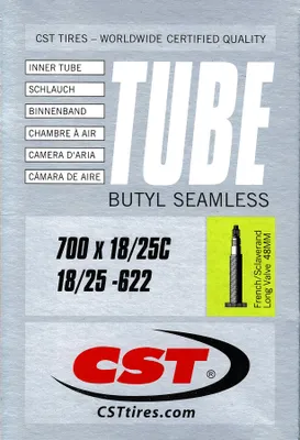 Produktbild von CST Rennrad Schlauch 28 Zoll SV 48 mm Sklaverand 18/25-622 Fahrradschlauch