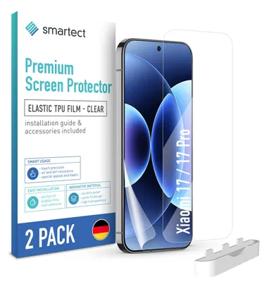 Produktbild von 2x TPU Schutzfolie Klar für Xiaomi 17 / 17 Pro Displayschutz Panzerfolie Folie