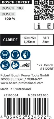 Produktbild von EXPERT S955CHC Thick Tough Metal Säbelsägeblatt, 10-tlg.