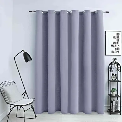 Obrázok produktu pre vidaXL Zatemňovací záves s kovovými očkami sivý 290 x 245 cm