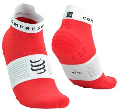 Productafbeelding van Compressport Pro Racing Sokken V4.0, Neonrood/Wit, Maat 39-41