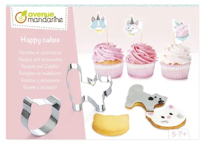 Zdjęcie produktu dla Zestaw kreatywny Clairefontaine, Happy Cakes, koty