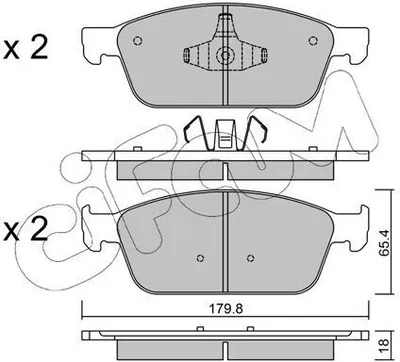 Produktbild von CIFAM Bremsbeläge Satz Vorne Bremsklötze für FORD FOCUS III Turnier 822-989-0