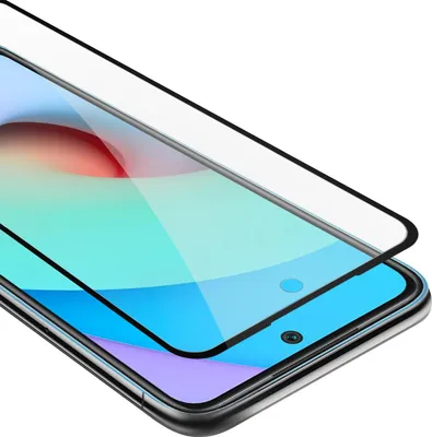 Immagine prodotto di Cadorabo pellicola blindata per Xiaomi RedMi 10 / RedMi NOTE 11 4G pellicola protettiva in nero a schermo intero pellicola display temperato