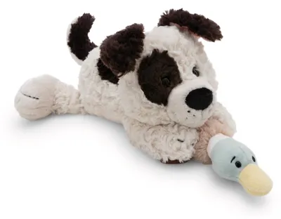 Produktbild von Nici Kuscheltier Hund mit Ente 30 cm liegend Stoffhund