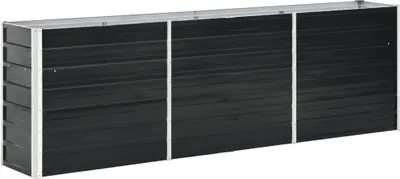 Produktbild von Garten-Hochbeet Verzinkter Stahl 240 x 40 x 77 cm Anthrazit