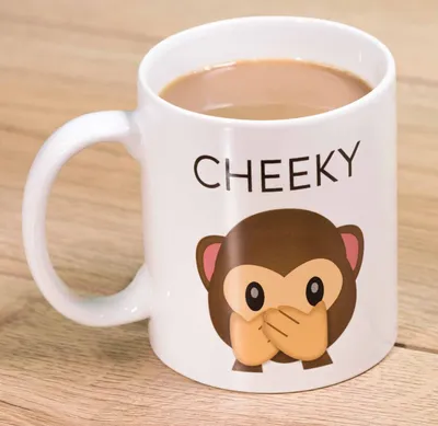 Produktbild von ThumbsUp! Tasse "Cheeky Mug" Emoji 300ml weiß