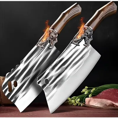 Image de Ensemble de 2 Couteaux de Cuisine DO-33002 - Marron KP33002