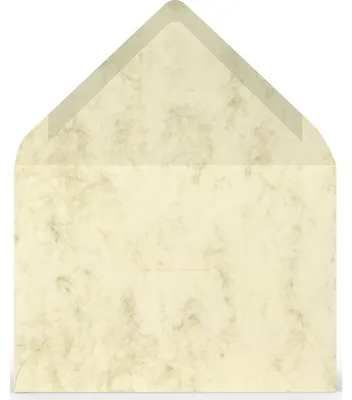 Image de Enveloppes Coloretti VE=5 pièces, format C6, couleur chamois, motif Marmora.