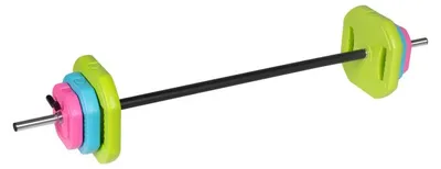 Zdjęcie produktu dla Zestaw hantli Rebel RBA-2336 z obciążeniami bitumicznymi, 140 cm, 20 kg