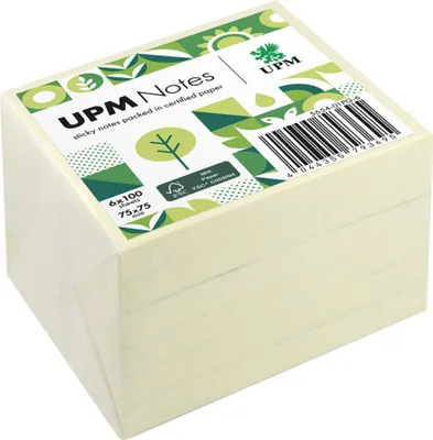 Immagine prodotto di UPM Notes note adesive 5654-01PG-6 75x75mm 100 fogli ge 6pz.