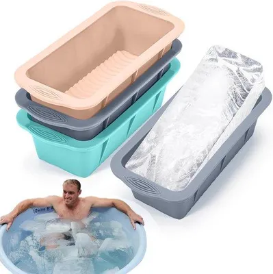 Produktbild von Silikon Eiswürfel Form, 3-teilig, 1,5 kg, wiederverwendbar