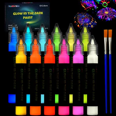 Produktbild von Leuchtende Farben-Set mit 12 Farben für kreative Projekte