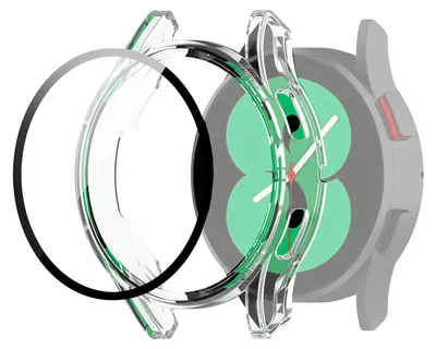 Obrázek produktu pro Pro Samsung Galaxy Watch 4 44mm Smart Case + průhledné pouzdro z tvrdého skla