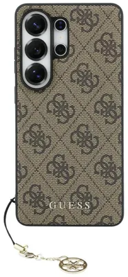 Zdjęcie produktu dla Etui GUESS pasujące do telefonu SAMSUNG S26 Ultra GUHMS26LGF4GBR (PU 4G Classic Logo with Charm) brązowe