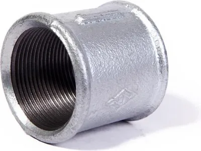 Produktbild von Temperguss verzinkt Muffe IG 1/2" x IG 1/2" Fitting Gewindefittings Fittings