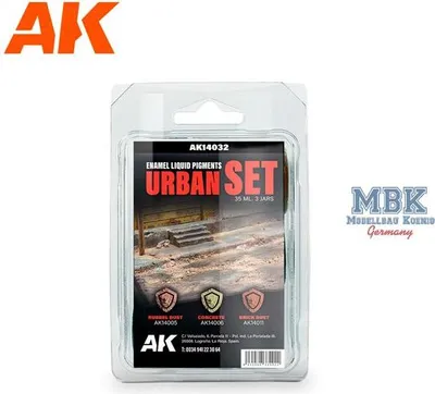 Imagen del producto de AK Interactive S.L. AK-14032 Set Urbano - Esmalte - Pigmento Líquido