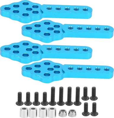 Produktbild von 4pcs/Set RC -Autodämpfungsmontage -Basisplattenhöhe für 1/10 CrawlerBlue einstellbar