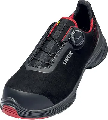 Produktbild von uvex 1 G2 Halbschuhe S3 schwarz, rot Weite 12 Gr. 40
