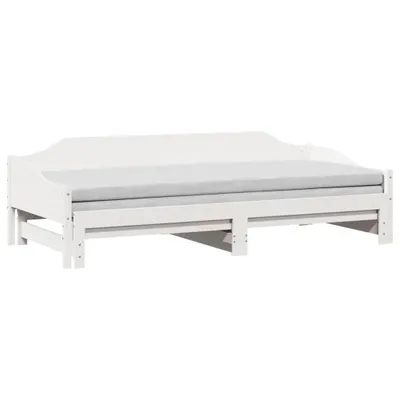 Immagine prodotto di Divano Letto con Letto Estraibile Bianco 90x200cm Massello Pino