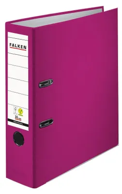 Produktbild von Falken 20x PP-Color-Ordner A4 Rücken 80mm + Einsteckschild Brombeere 23001048F